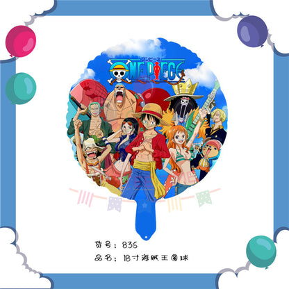 ParteeTime Kids One Piece 1pcs Luffy Birthday Decoration Foil Balloon Birthday Party Celebration Belon Hiasan Hari Jadi
