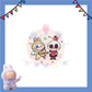 ParteeTime Kids Labubu Theme Decorations Kids Birthday Party Balloon Banners Hang Swirls Backdrop Tablecloth Cake Topper