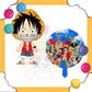 ParteeTime Kids One Piece 1pcs Luffy Birthday Decoration Foil Balloon Birthday Party Celebration Belon Hiasan Hari Jadi