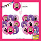 ParteeTime Kids Birthday Party Celebration Decoration Set Taylor Swift 5 in 1 Banner Balloon Cake Cupcake Topper Hang