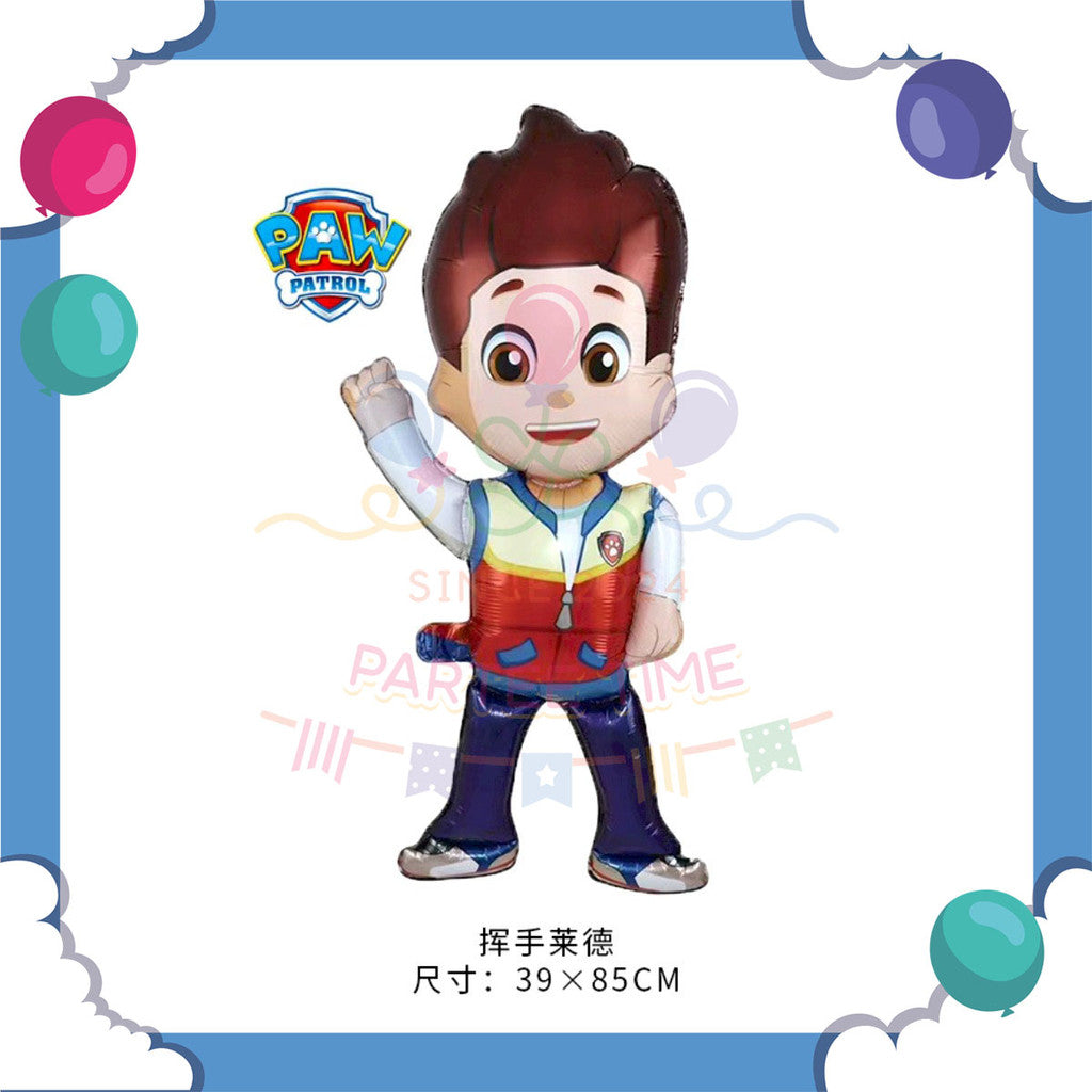 ParteeTime Kid Paw Patrol 1pcs Chase Marshall Skye Themed Foil Balloon Birthday Party Decoration Belon Hiasan Hari Jadi