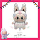 ParteeTime Kids Labubu Theme Decorations Kids Birthday Party Balloon Banners Hang Swirls Backdrop Tablecloth Cake Topper