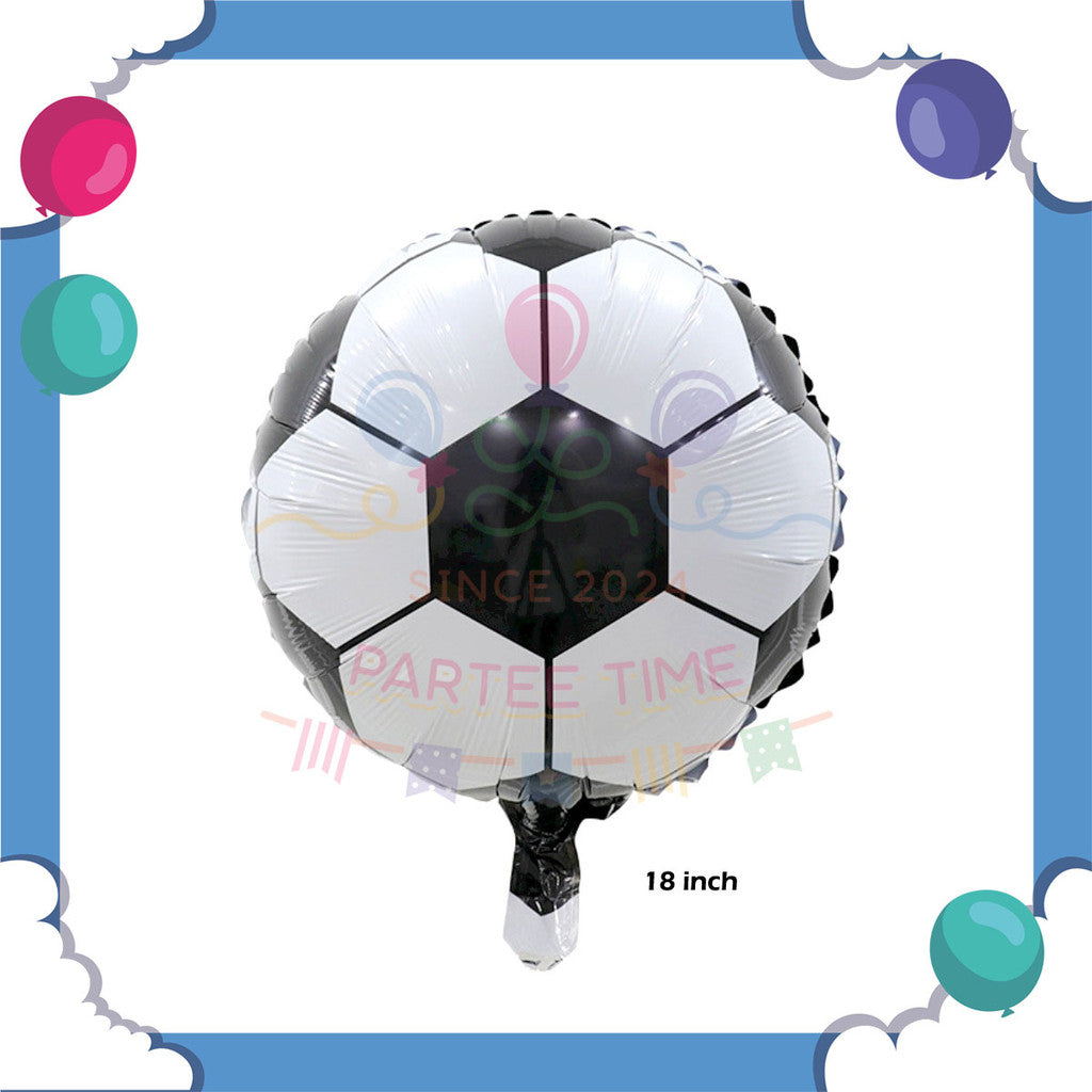 ParteeTime Kids 18inch Football Balloon Basketball 1pcs Foil Balloon Birthday Party Celebration Belon Hiasan Hari Jadi