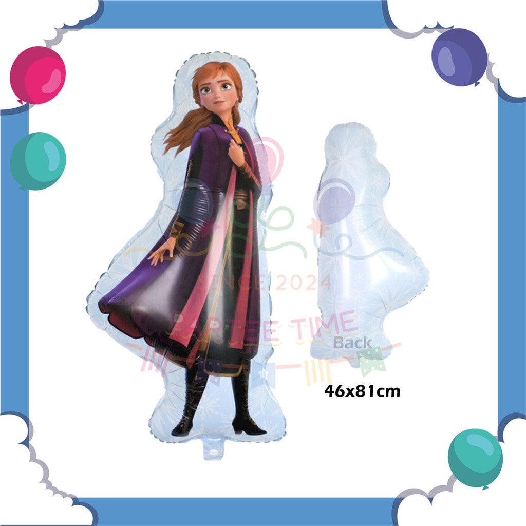 ParteeTime Kids Princess Elsa Anna Cinderella Snow White Themed Foil Balloon Birthday Party Decoration Hiasan Hari Jadi