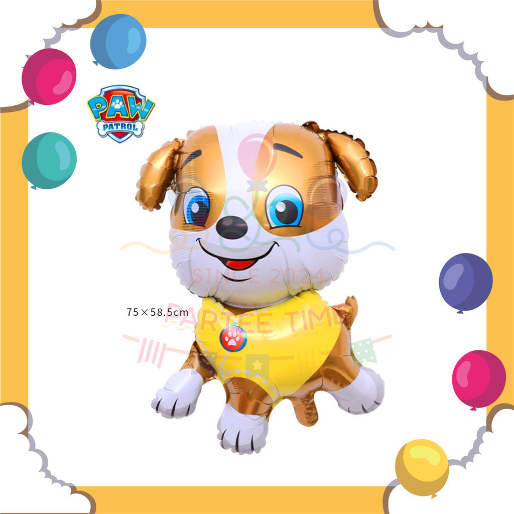 ParteeTime Kid Paw Patrol 1pcs Chase Marshall Skye Themed Foil Balloon Birthday Party Decoration Belon Hiasan Hari Jadi