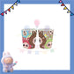 ParteeTime Kids Labubu Theme Decorations Kids Birthday Party Balloon Banners Hang Swirls Backdrop Tablecloth Cake Topper