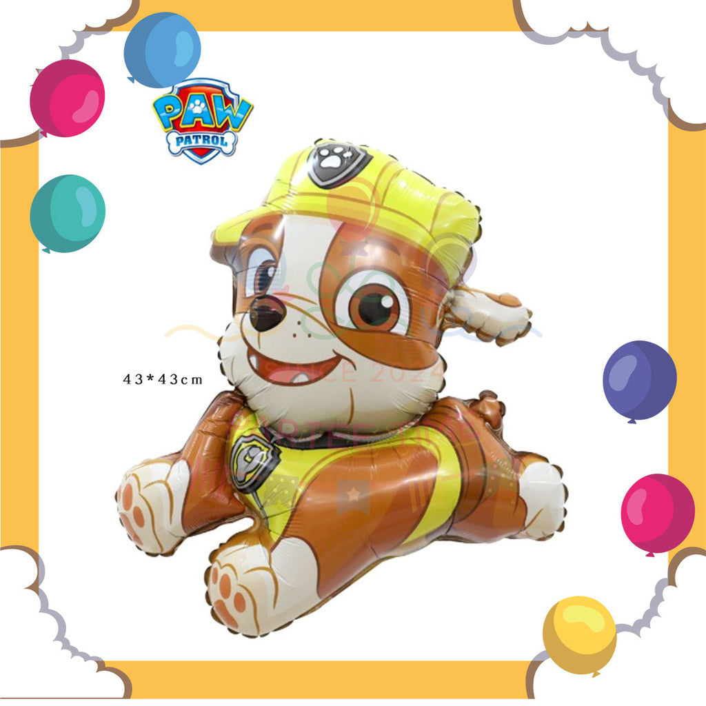 ParteeTime Kid Paw Patrol 1pcs Chase Marshall Skye Themed Foil Balloon Birthday Party Decoration Belon Hiasan Hari Jadi