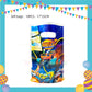 ParteeTime Kids Blaze Birthday Theme Decorations Kids Birthday Balloon Banner Hang Swirl Backdrop Tablecloth Cake Topper