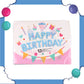 ParteeTime Happy Birthday Foil Balloon Set Various Colors 13 Alphabets 16 Inches Belon 16 Inches 13 Huruf Foil