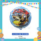 ParteeTime Kids Transformer Birthday Theme Decorations Kids Birthday Balloon Banner Hang Swirl Backdrop Tablecloth