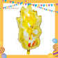 ParteeTime Kids Sonic Theme Decorations Kids Birthday Party Balloon Banners Hang Swirls Backdrop Tablecloth Cake Topper