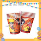 ParteeTime Kids Naruto Theme Decorations Birthday Party Supplies Banners Backdrop Set Hiasan Hari Jadi Kanak-Kanak