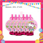 ParteeTime Kids Hello Kitty Birthday Theme Decorations Kids Birthday Balloon Banner Hang Swirl Backdrop Tablecloth