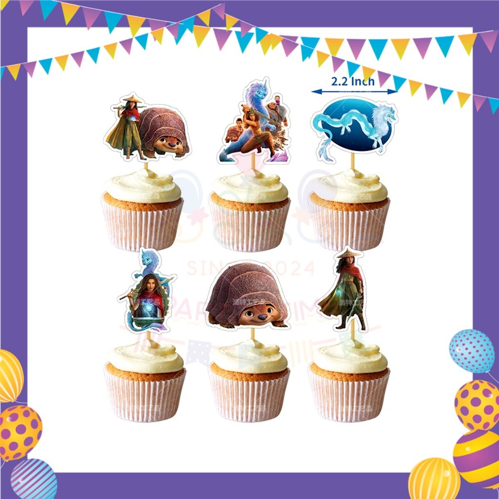 ParteeTime Kids Birthday Party Celebration Decoration Set Raya and Dragon 4 in 1 Sambutan Hiasan Hari Jadi Kanak-Kanak