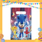 ParteeTime Kids Sonic Theme Decorations Kids Birthday Party Balloon Banners Hang Swirls Backdrop Tablecloth Cake Topper
