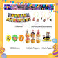 ParteeTime Kids Birthday Party Celebration Decoration Chainsaw Man 4 in 1 Majlis Sambutan Hiasan Hari Jadi Kanak-Kanak