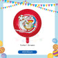 ParteeTime Kids Happy Birthday Children Cartoon Doraemon 3D Foil Aluminium Themed Foil Balloon Birthday Party Decoration