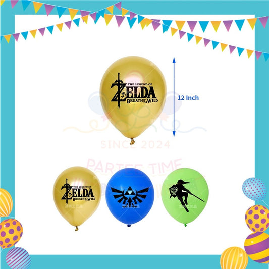 ParteeTime Kids Birthday Celebration Set The Legend of Zelda 4 in 1 Majlis Sambutan Hiasan Hari Jadi Kanak-Kanak