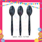 ParteeTime Black Pink Birthday Theme Decorations Kids Birthday Balloon Banner Hang Swirl Backdrop Tablecloth Cake Topper