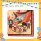 ParteeTime Kids Naruto Theme Decorations Birthday Party Supplies Banners Backdrop Set Hiasan Hari Jadi Kanak-Kanak