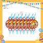 ParteeTime Kids Naruto Theme Decorations Birthday Party Supplies Banners Backdrop Set Hiasan Hari Jadi Kanak-Kanak