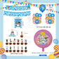 ParteeTime Kids Birthday Party Celebration Decoration Set Doraemon 4 in 1 Hiasan Majlis Sambutan Hari Jadi Kanak-Kanak