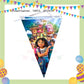 ParteeTime Encanto Birthday Theme Decorations Kids Birthday Balloon Banner Hang Swirl Backdrop Tablecloth Cake Topper