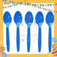ParteeTime Kids Sonic Theme Decorations Kids Birthday Party Balloon Banners Hang Swirls Backdrop Tablecloth Cake Topper
