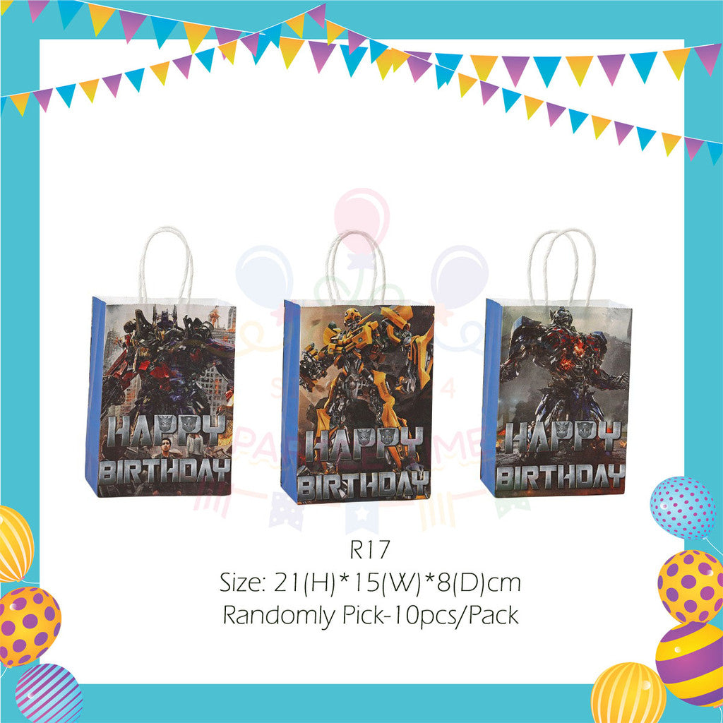 ParteeTime Kid Birthday Party Celebration Decoration Set Transformer 4 in 1 Hiasan Majlis Sambutan Hari Jadi Kanak-Kanak