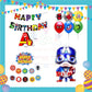 ParteeTime Kids Birthday Party Celebration Decoration Set Superhero 4 in 1 Hiasan Majlis Sambutan Hari Jadi Kanak-Kanak