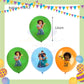 ParteeTime Encanto Birthday Theme Decorations Kids Birthday Balloon Banner Hang Swirl Backdrop Tablecloth Cake Topper