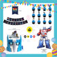 ParteeTime Kid Birthday Party Celebration Decoration Set Transformer 4 in 1 Hiasan Majlis Sambutan Hari Jadi Kanak-Kanak