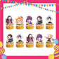 ParteeTime Kids Demon Slayer Theme Decorations Birthday Party Supplies Banners Backdrop Set Hiasan Hari Jadi Kanak-Kanak