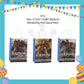 ParteeTime Kids Transformer Birthday Theme Decorations Kids Birthday Balloon Banner Hang Swirl Backdrop Tablecloth