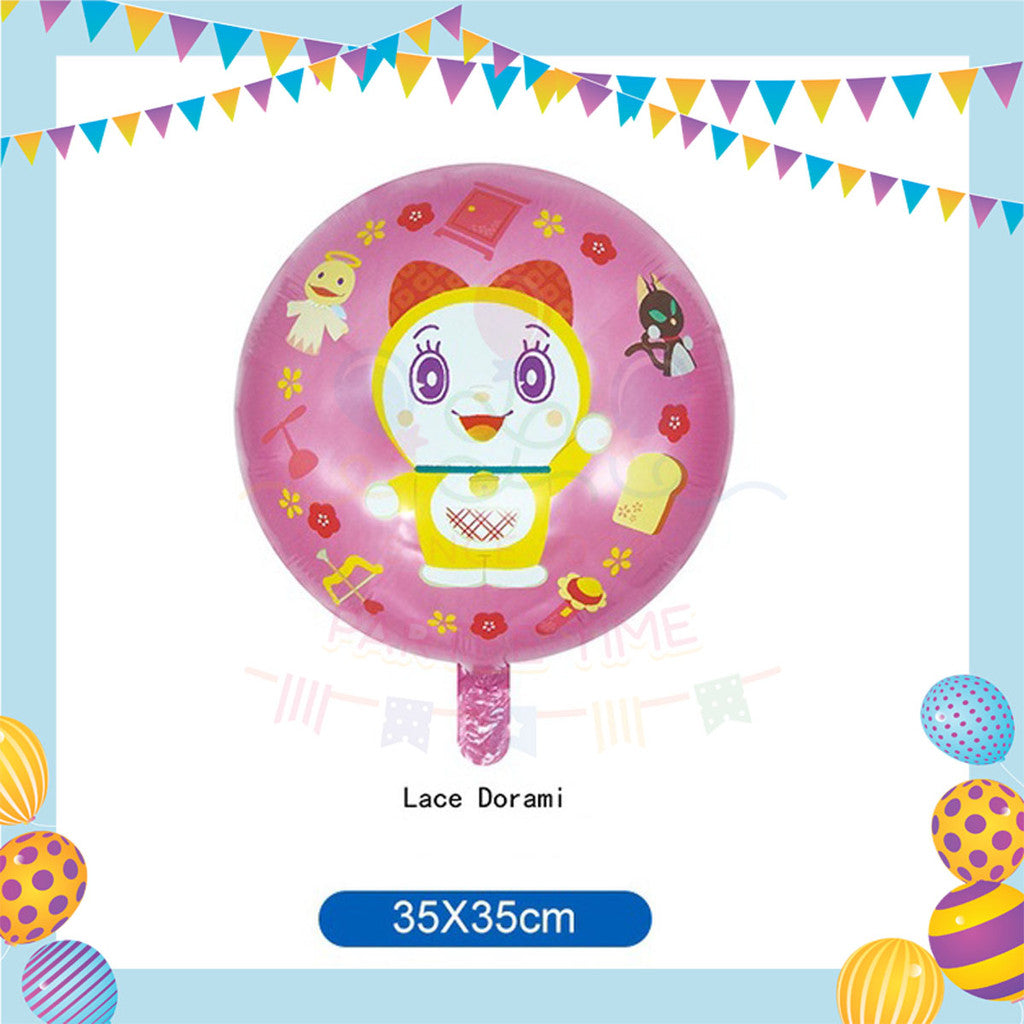 ParteeTime Kids Happy Birthday Children Cartoon Doraemon 3D Foil Aluminium Themed Foil Balloon Birthday Party Decoration