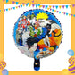 ParteeTime Kids Naruto Theme Decorations Birthday Party Supplies Banners Backdrop Set Hiasan Hari Jadi Kanak-Kanak