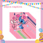 ParteeTime Kids Stitch Theme Decorations Kids Birthday Party Balloon Banners Hang Swirls Backdrop Tablecloth Cake Topper