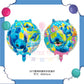 ParteeTime Kids Stitch Theme Decorations Kids Birthday Party Balloon Banners Hang Swirls Backdrop Tablecloth Cake Topper