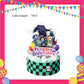 ParteeTime Kids Demon Slayer Theme Decorations Birthday Party Supplies Banners Backdrop Set Hiasan Hari Jadi Kanak-Kanak