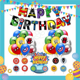 ParteeTime Kids Birthday Party Celebration Decoration Set Superhero 4 in 1 Hiasan Majlis Sambutan Hari Jadi Kanak-Kanak