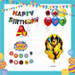 ParteeTime Kids Birthday Party Celebration Decoration Set Superhero 4 in 1 Hiasan Majlis Sambutan Hari Jadi Kanak-Kanak