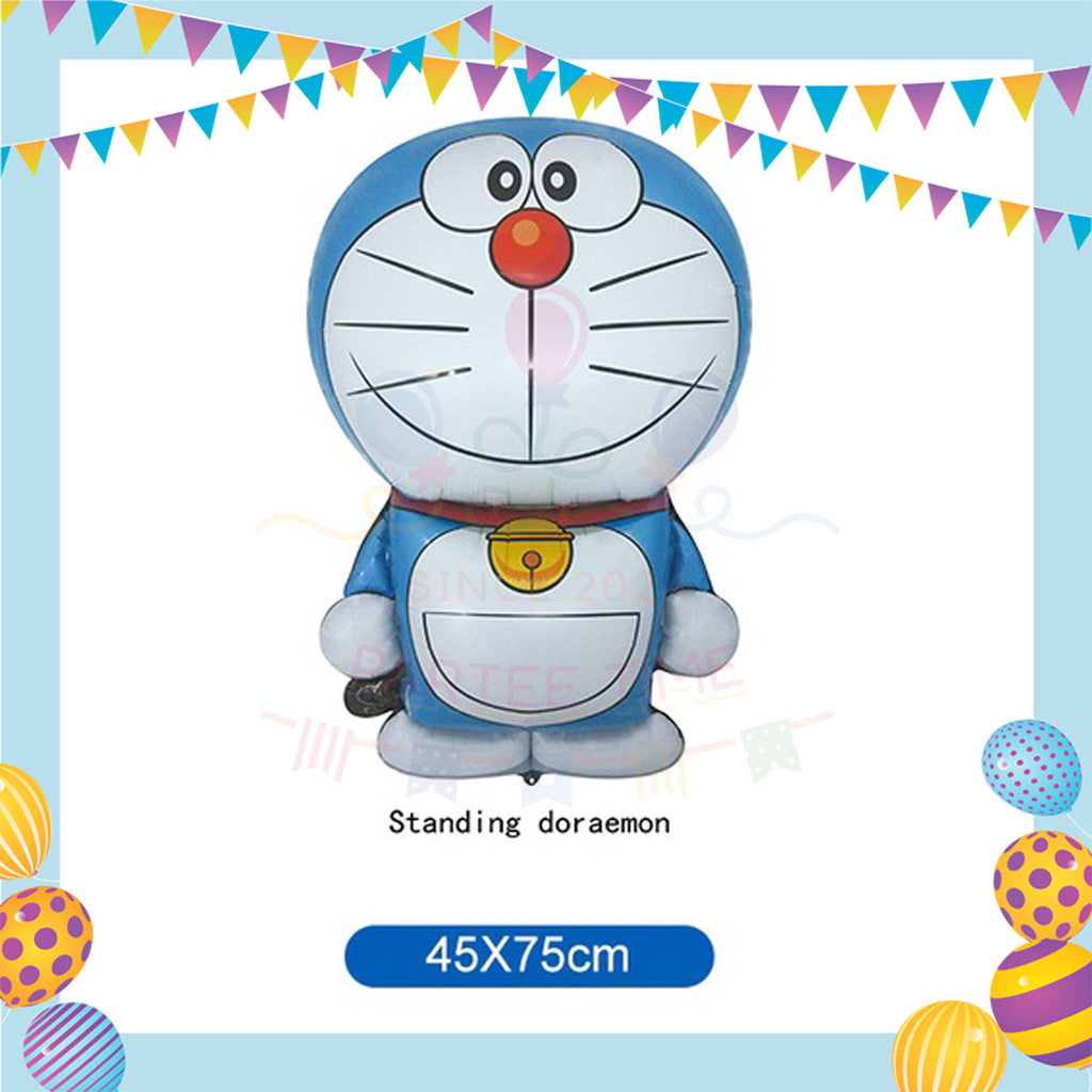 ParteeTime Kids Happy Birthday Children Cartoon Doraemon 3D Foil Aluminium Themed Foil Balloon Birthday Party Decoration