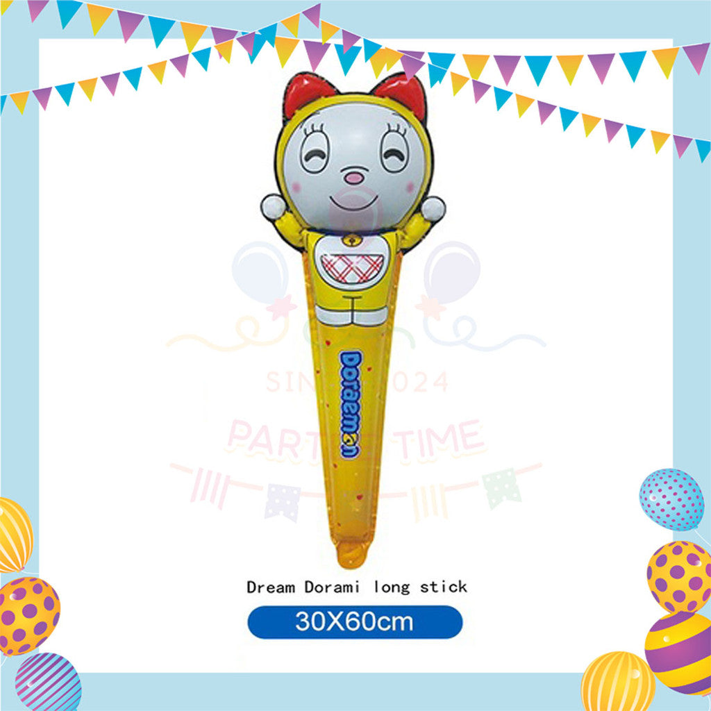 ParteeTime Kids Happy Birthday Children Cartoon Doraemon 3D Foil Aluminium Themed Foil Balloon Birthday Party Decoration