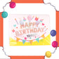ParteeTime Happy Birthday Foil Balloon Set Various Colors 13 Alphabets 16 Inches Belon 16 Inches 13 Huruf Foil