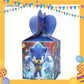 ParteeTime Kids Sonic Theme Decorations Kids Birthday Party Balloon Banners Hang Swirls Backdrop Tablecloth Cake Topper