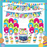 ParteeTime Kids Birthday Party Celebration Decoration Set Squishmallows 4 in 1 Hiasan Sambutan Hari Jadi Kanak-Kanak