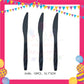 ParteeTime Black Pink Birthday Theme Decorations Kids Birthday Balloon Banner Hang Swirl Backdrop Tablecloth Cake Topper