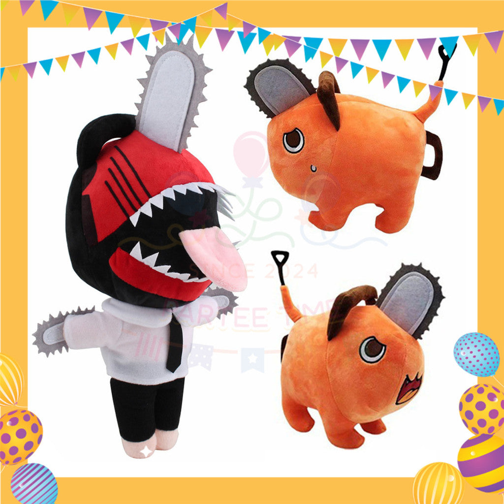 ParteeTime Kids Birthday Party Celebration Decoration Chainsaw Man 4 in 1 Majlis Sambutan Hiasan Hari Jadi Kanak-Kanak