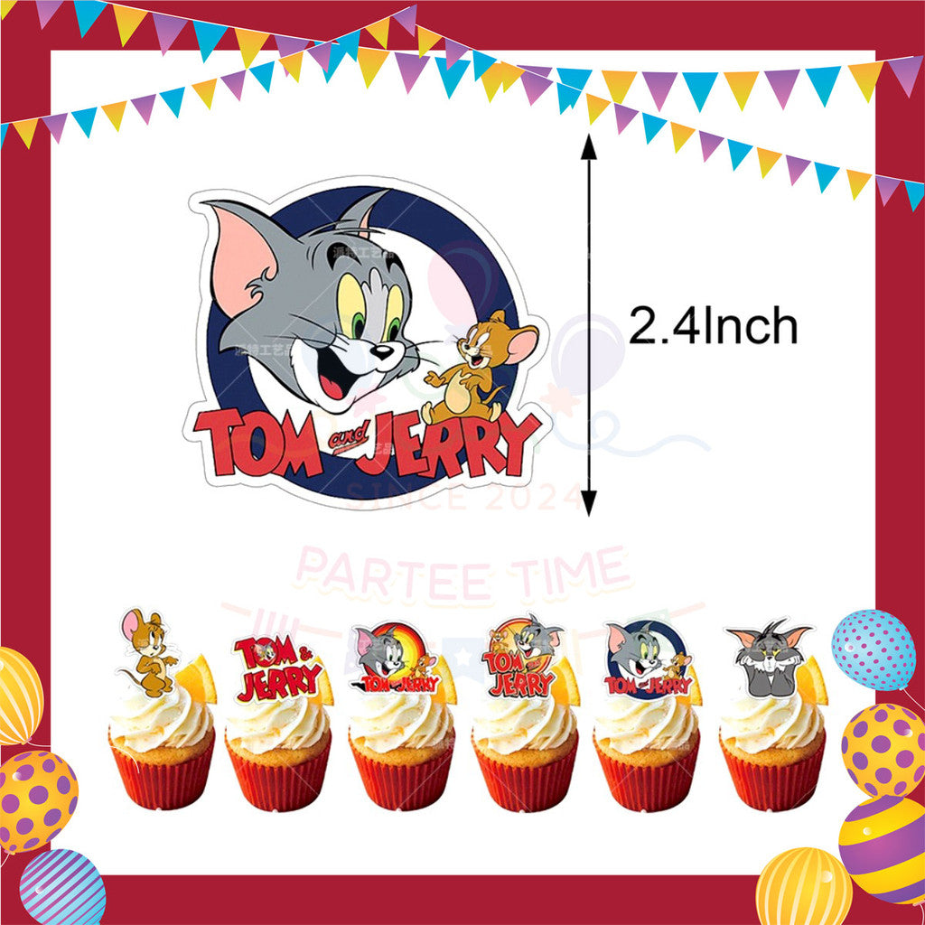 ParteeTime Kids Birthday Party Celebration Decoration Set Tom Jerry 4 in 1 Majlis Sambutan Hiasan Hari Jadi Kanak-Kanak