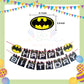 ParteeTime Kids Birthday Party Celebration Decoration Set Superhero 4 in 1 Hiasan Majlis Sambutan Hari Jadi Kanak-Kanak